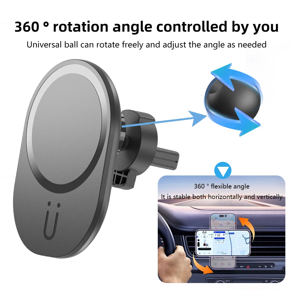 Magnetic Phone Holder For Car Vent - Mini magnetyczna bezprzewodowa ładowarka samochodowa uchwyt