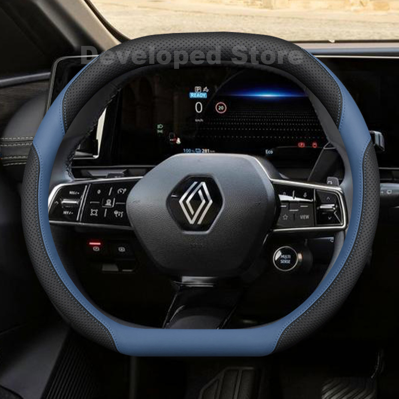 Car Steering Wheel Cover Anti Slip Breathable - Pokrowiec na kierownicę samochodową do Renault