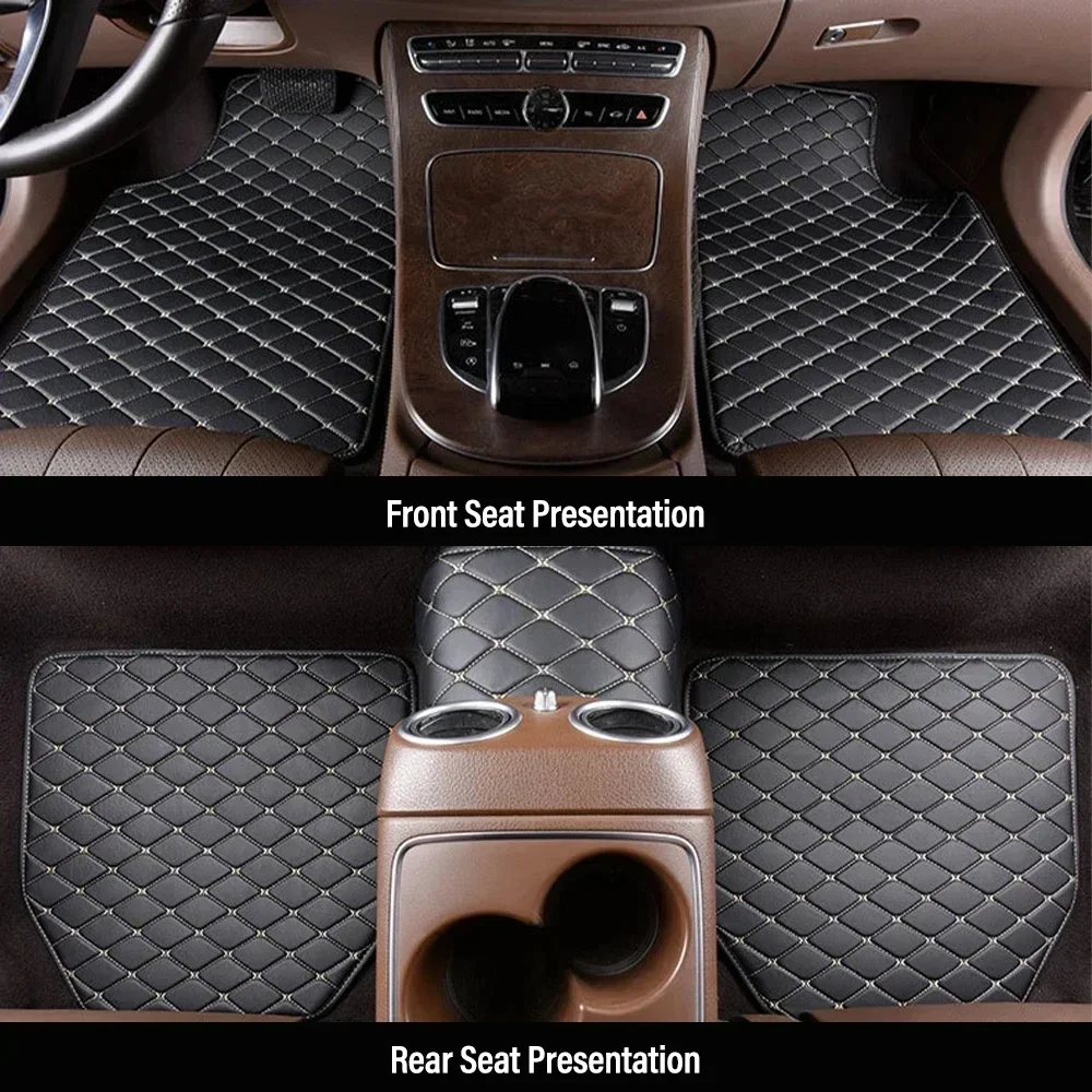 Car Floor Mats Universal Waterproof Leather - Dywaniki samochodowe 4 szt. Uniwersalne, wodoodporne,