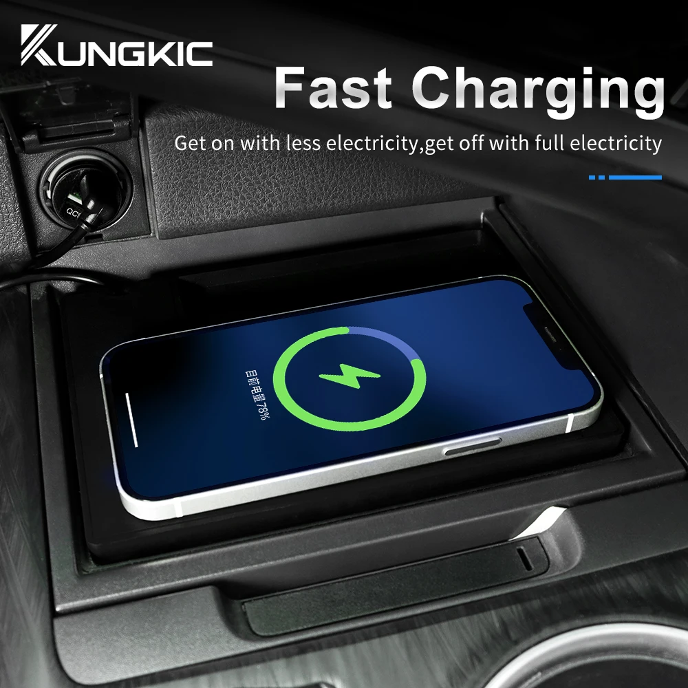 Wireless Car Charger Mount Fast Charging - Bezprzewodowa ładowarka samochodowa do Toyota Camry