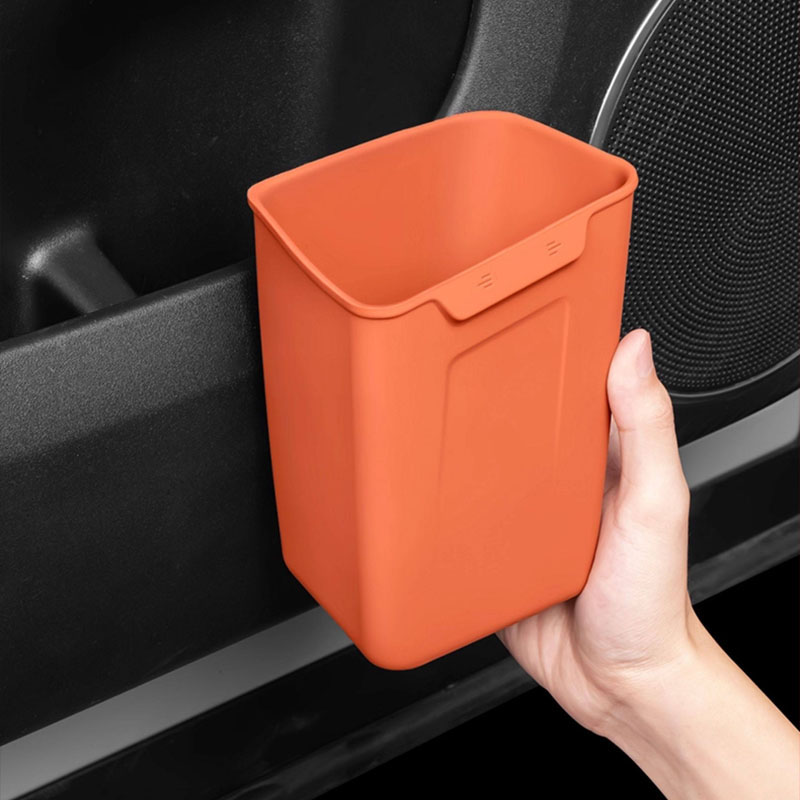 Waterproof Car Trash Can With Lid - Uniwersalny kosz na śmieci do samochodu,