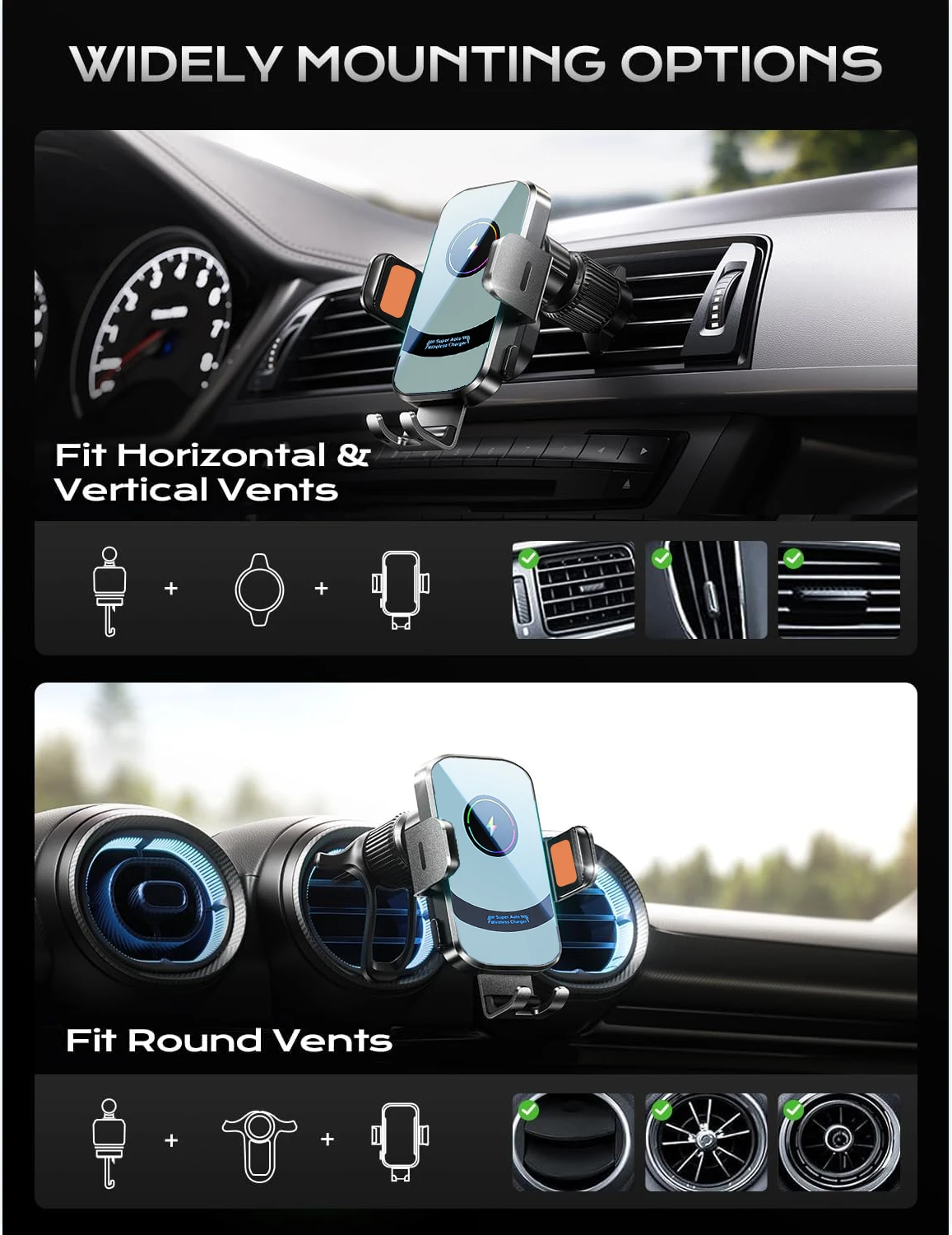 Bezprzewodowa ładowarka samoch – Magnetic Phone Holder For Car Vent recenzja i cena