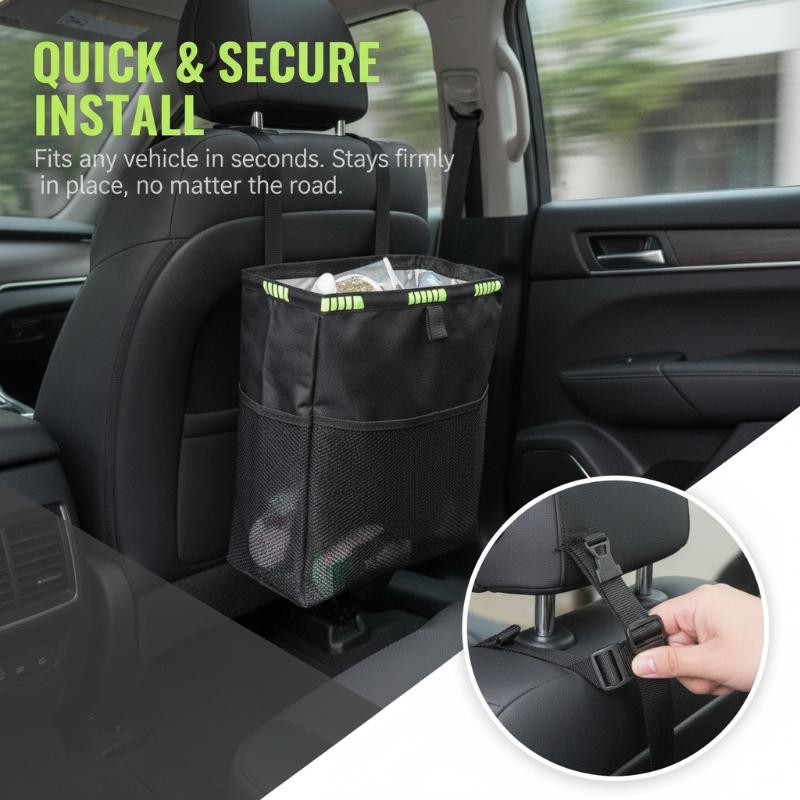 Składany kosz na śmieci do sam – Waterproof Car Trash Can With Lid recenzja i cena