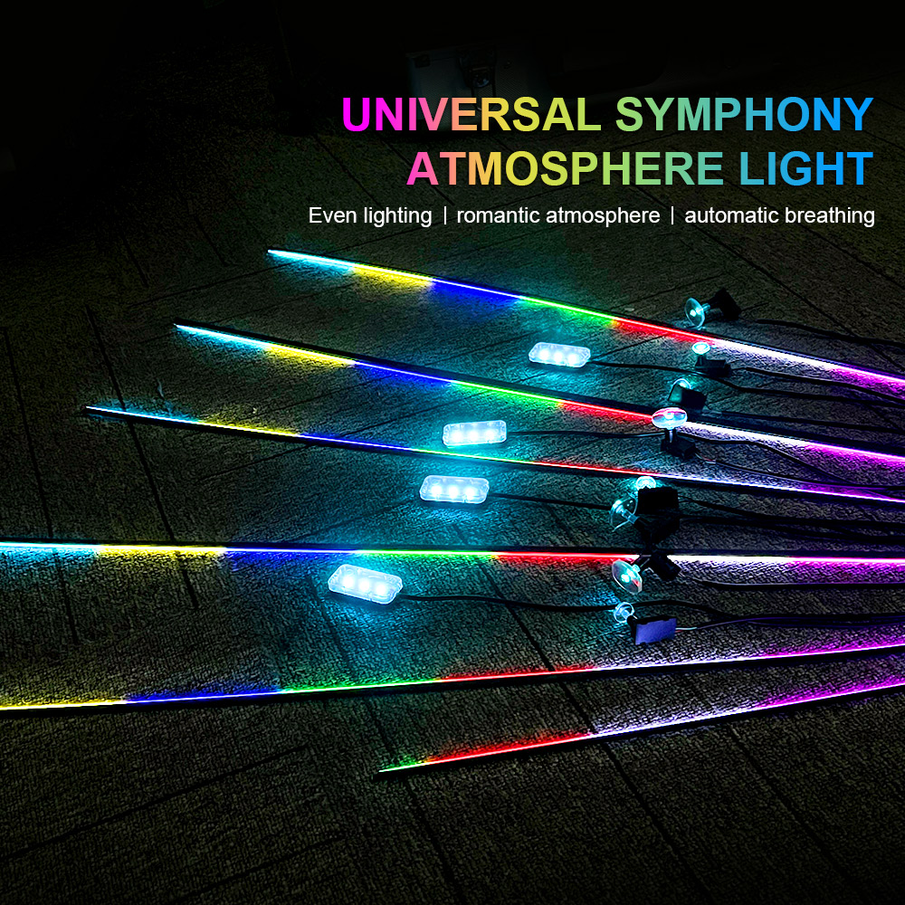 18 w 1 64 kolorowa symfonia RG – Led Ambient Interior Car Lights App Control recenzja i cena