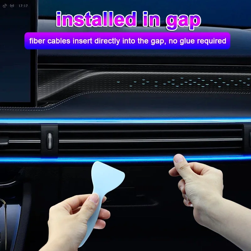 1/2/3/4/5M RGB wnętrze samocho – Led Ambient Interior Car Lights App Control recenzja i cena