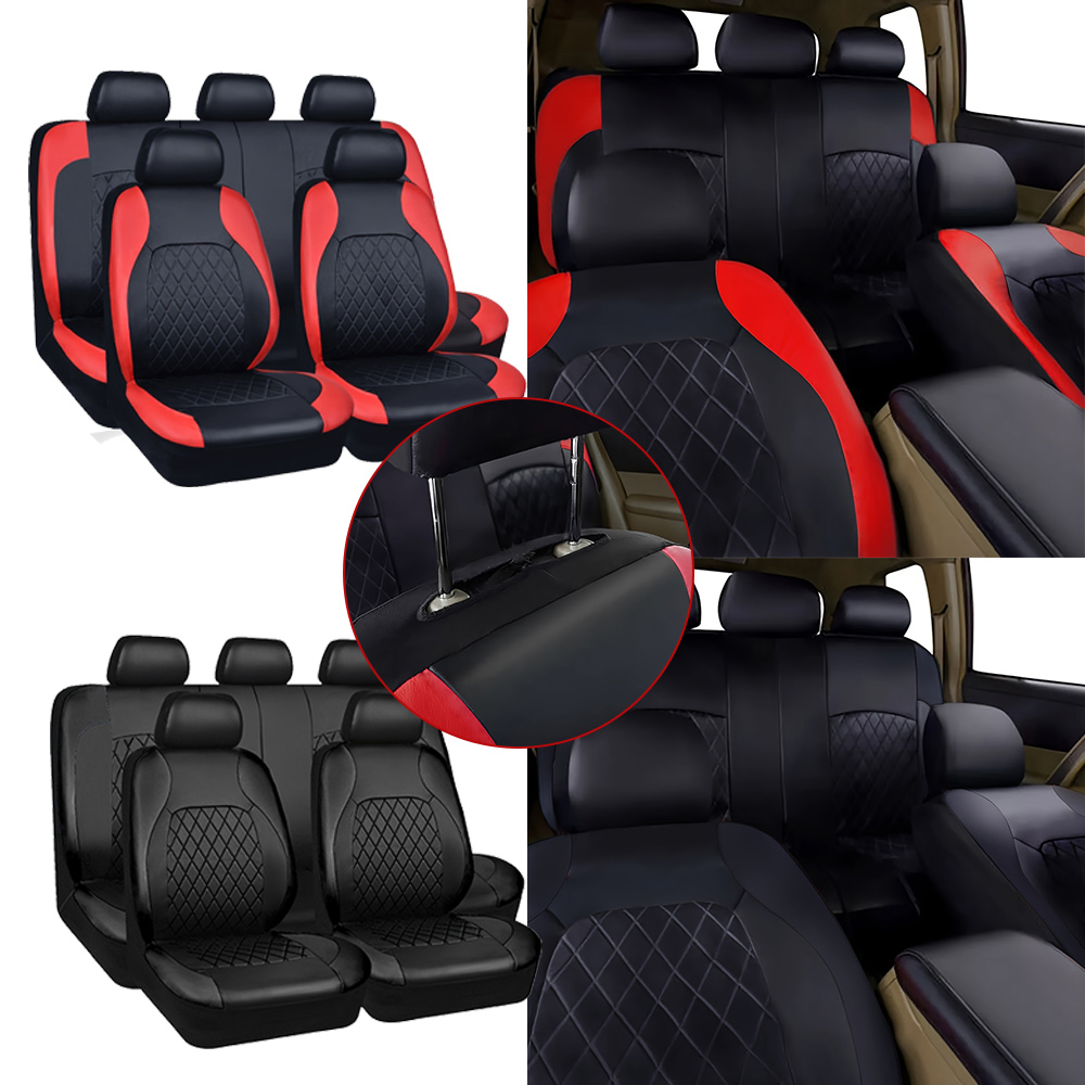 Nowe pokrowce na siedzenia sam – Leather Car Seat Covers Full Set Universal recenzja i cena