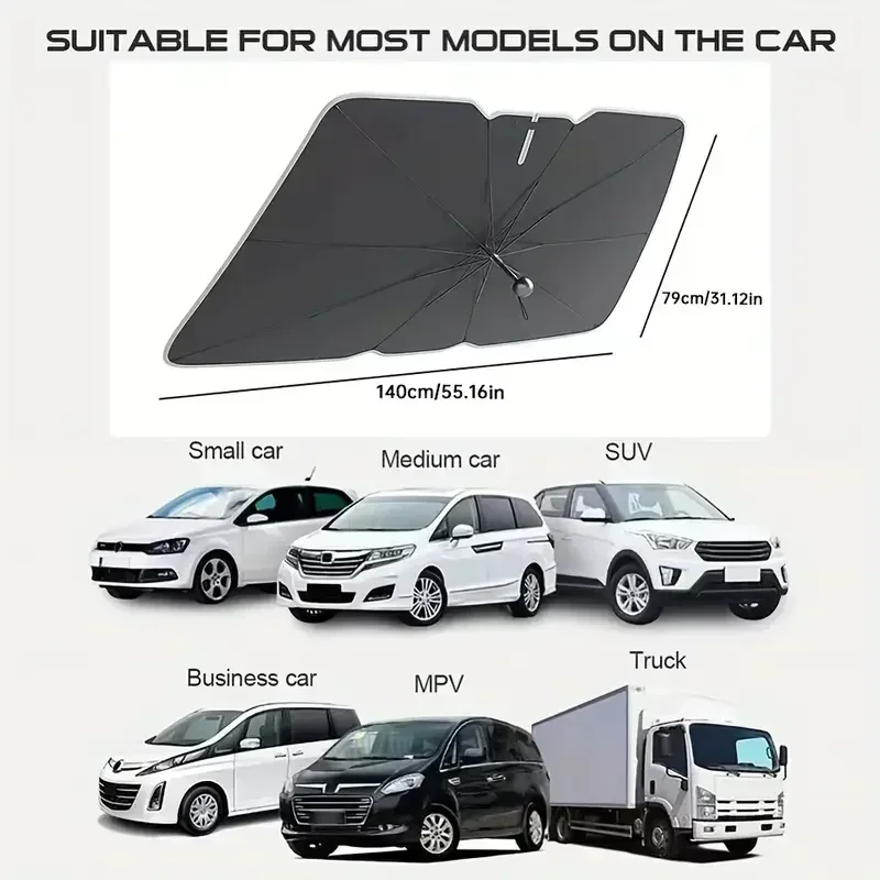 Parasolka przeciwsłoneczna na  – Car Sunshade Windshield Umbrella Foldable recenzja i cena