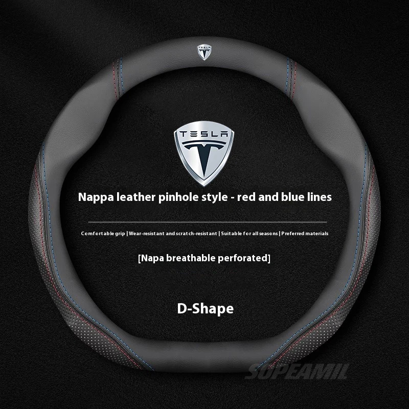Tesla Model 3 Model Y Model S  – Car Steering Wheel Cover Anti Slip Breathable recenzja i cena