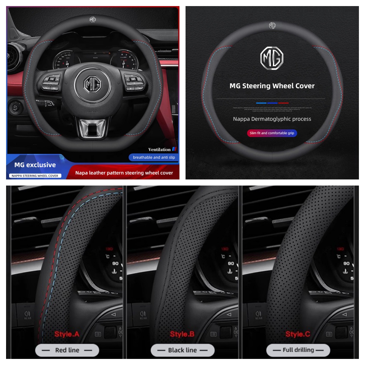 1 szt. Pokrowiec na kierownicę – Car Steering Wheel Cover Anti Slip Breathable recenzja i cena