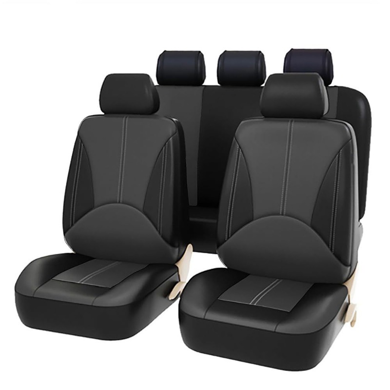 Uniwersalne czarne pokrowce na – Leather Car Seat Covers Full Set Universal recenzja i cena
